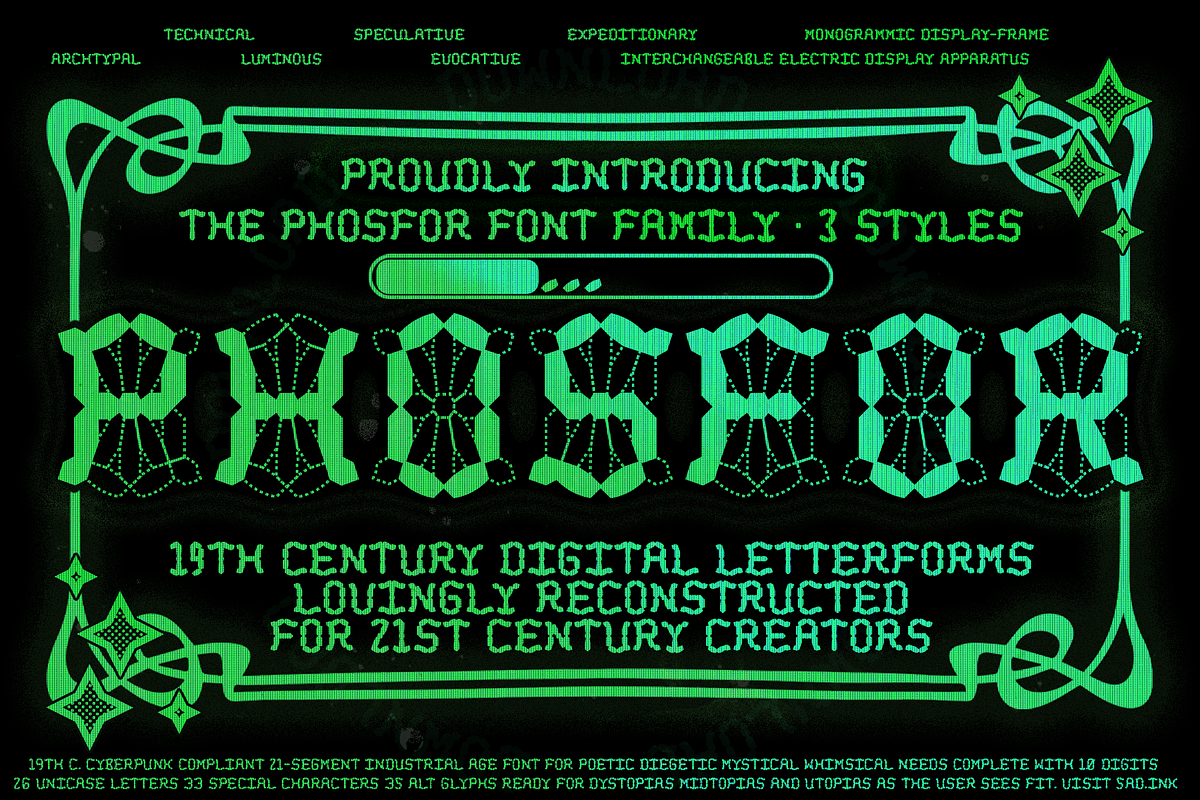 Phosfor Font Family | 3 Styles, a Slab Serif Font by GiGiDesigns.ink (Photo 1 of 19)
