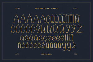 Once Again Font Serif