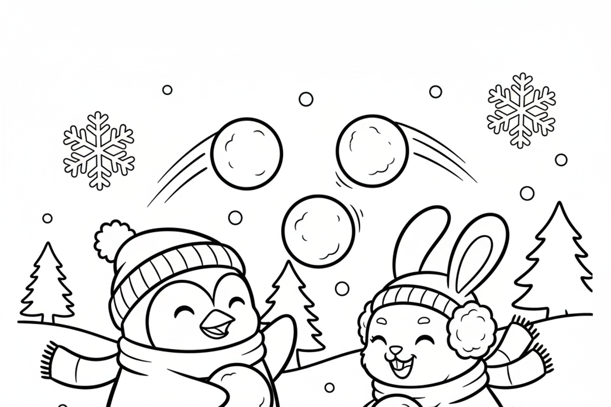 Christmas Fall Vibes Coloring Book, an Illustration by one-touch (Photo 4 of 15)