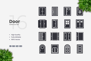 Door Solid Icons