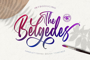 Belgedes, Hand Lettered Script Font