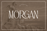 Morgan - Classic Sans Serif Font, a Sans Serif Font by overlaytemplates (Thumbnail 1 of 5)