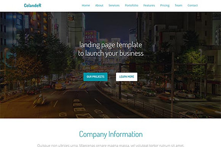 Colander – Multipurpose Landing Page