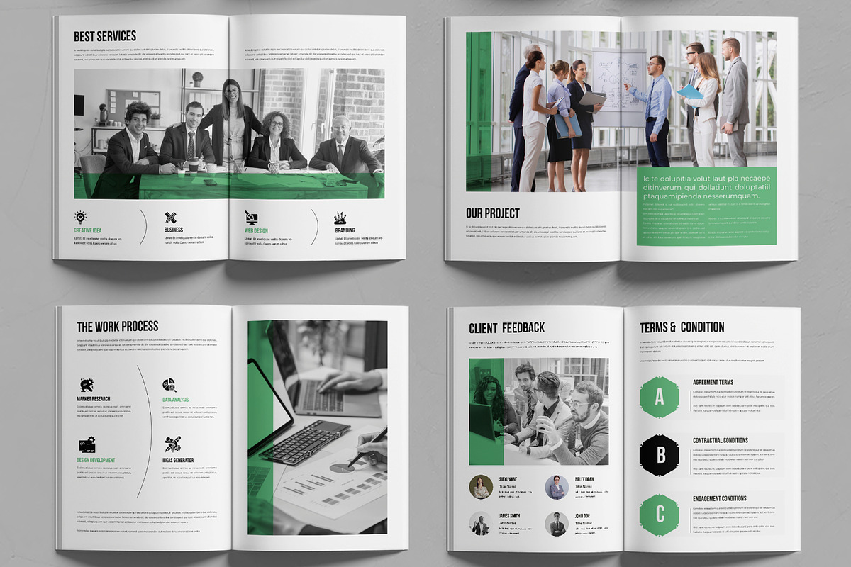 Creative Brochure Template, a Brochure Template by MightyDesign (Photo 3 of 6)
