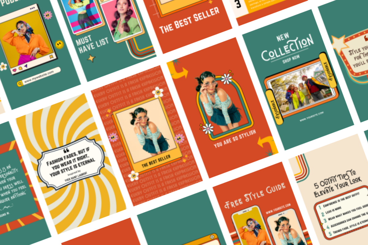 270 Retro Instagram Templates, a Templates & Theme by judayartworks (Photo 5 of 7)