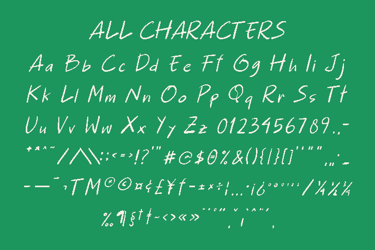 CS Brooklyn Pixel, a Handwritten Font by Craft Supply Co. (Photo 8 of 8)