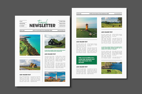 Travel Editorial Newsletter Template preview 7