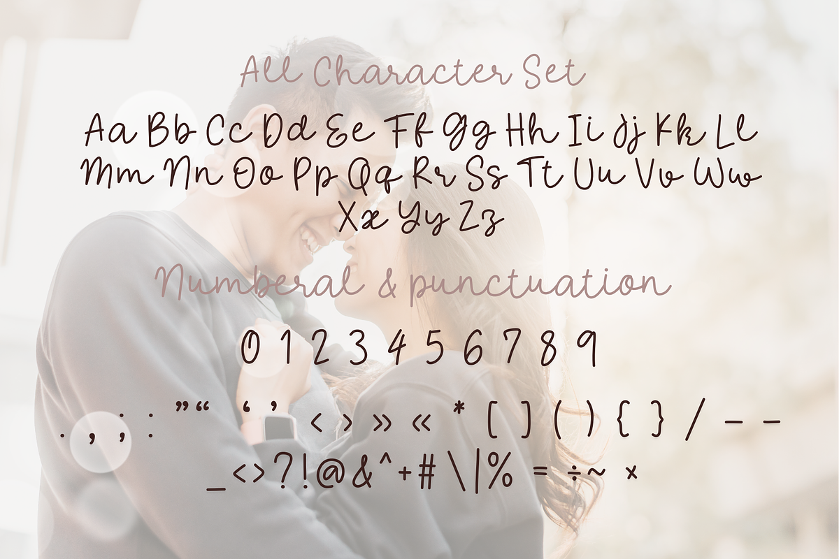 Welcome Valentines is Script font, a Handwritten Font by Brown Cupple (Photo 5 of 7)