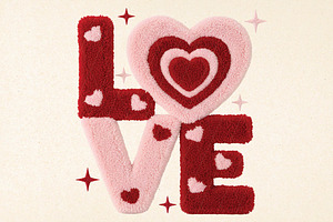 Valentine Png Latch Hook Valentines, an Illustration by DreamPrint404