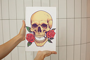 Skulls'n'Roses Vector Illustrations, an Object Illustration by TheBlackPixelCo (Thumbnail 9 of 9)