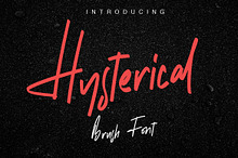 Hysterical | Brush Font