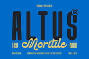 Altus Moritile - Combination Font, a Sans Serif Font by Marvadesign (Thumbnail 1 of 12)
