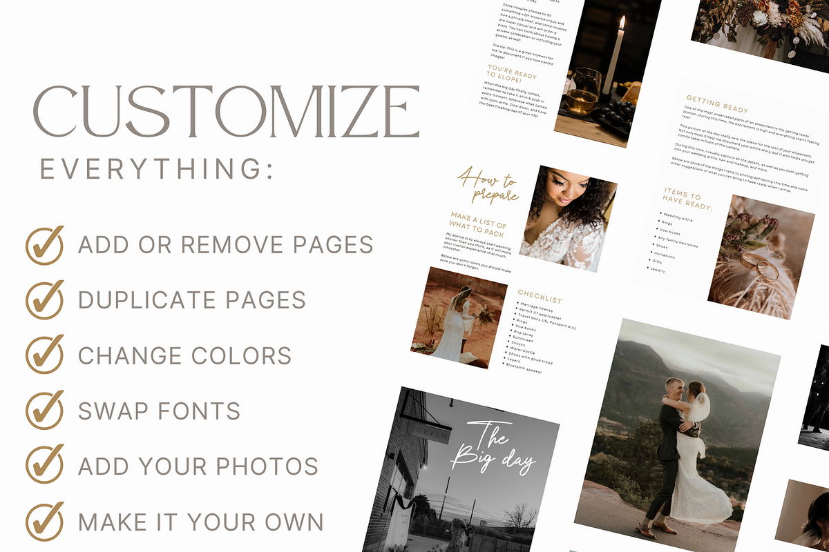 CLASSIC Elopement Photos Guide, a Magazine Template by Signature Edits (Photo 8 of 11)