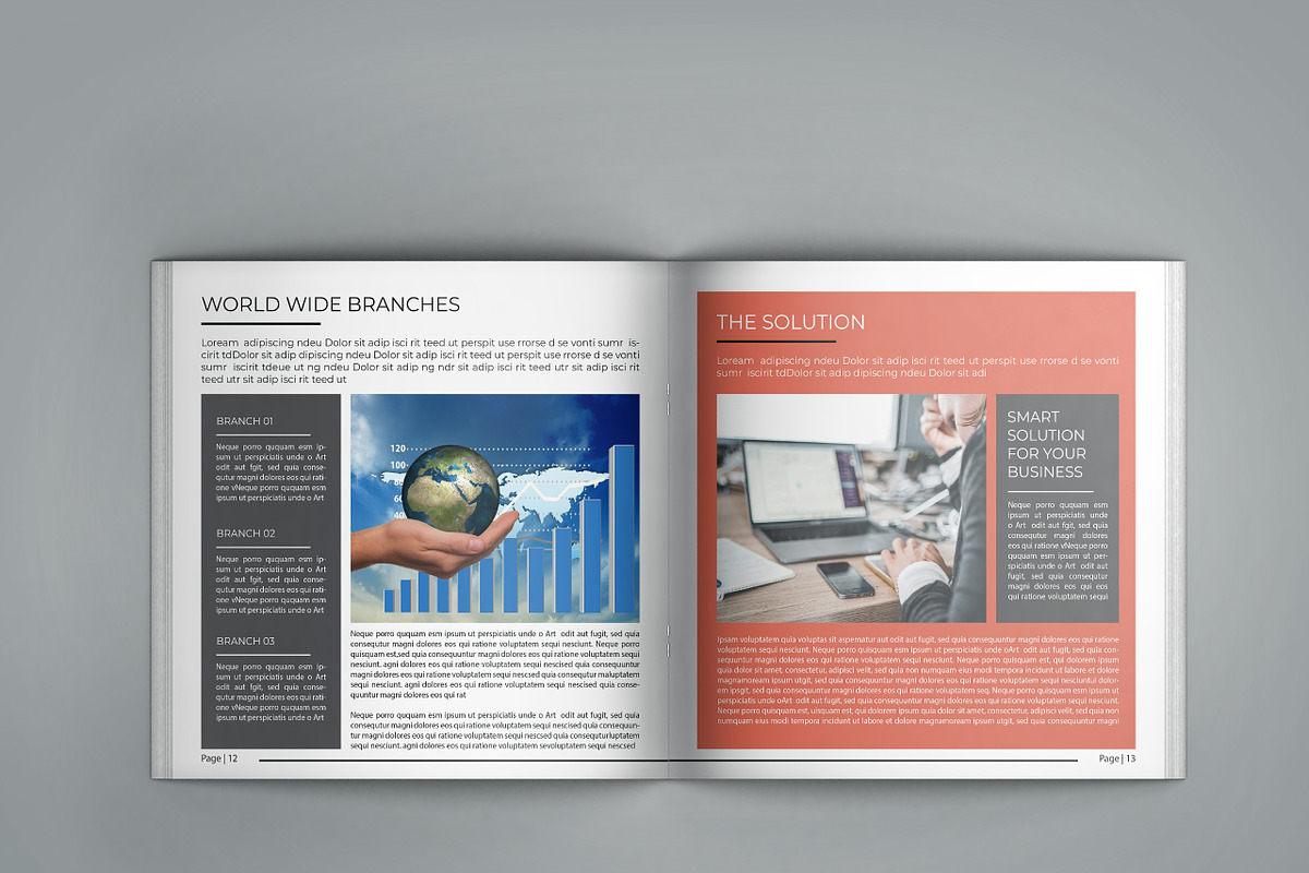 Corporate Square Bifold Brochure, a Brochure Template by Template Shop (Photo 7 of 10)