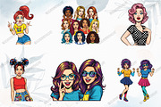 Comic Style Pop Art Girls, a Graphic by designcity5 (Thumbnail 3 of 5)
