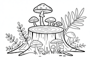 Mushroom Coloring Pages featuring, an Icon by Amazin_art (Thumbnail 9 of 9)