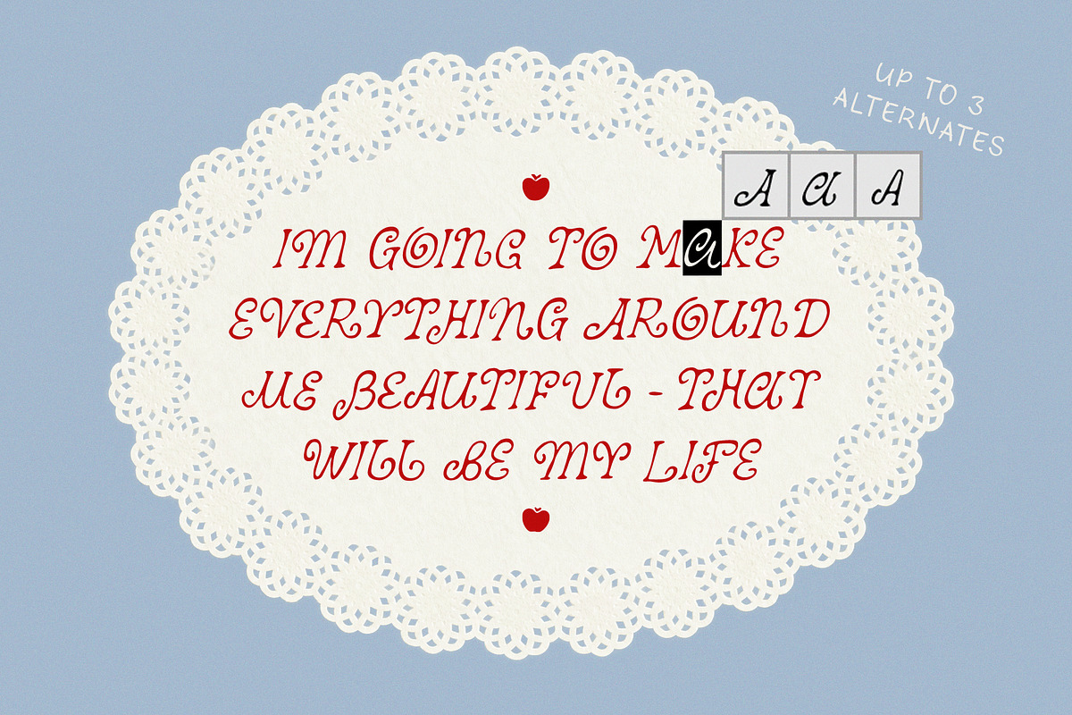 Curly Vintage Chic Handwritten Font, a Handwritten Font by Ayya Studio (Photo 14 of 15)