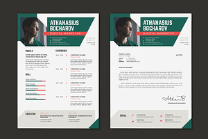 Minimalist CV Resume AI And PSD 9