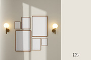 10 Bundle frame psd mockup for wall, a Print Template by DSTUDIO888 (Thumbnail 6 of 8)