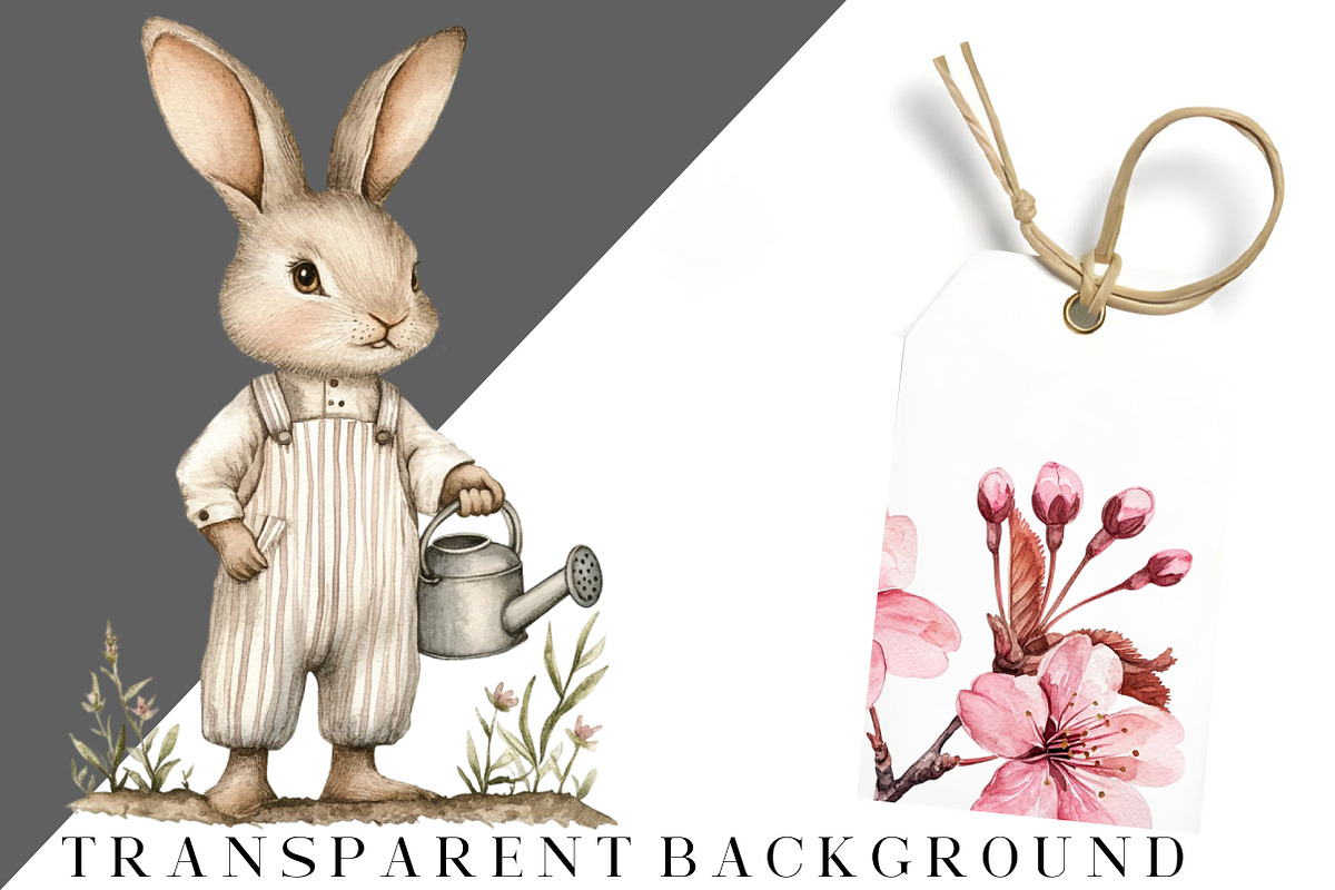 Whimsy Easter, Spring Illustrations, an Illustration by DreamCafeArt (Photo 8 of 8)