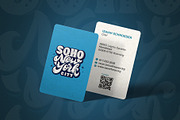 Vertical Double Sided Card Mockup x4, a Product Mockup by SmartDesigns (Thumbnail 8 of 9)