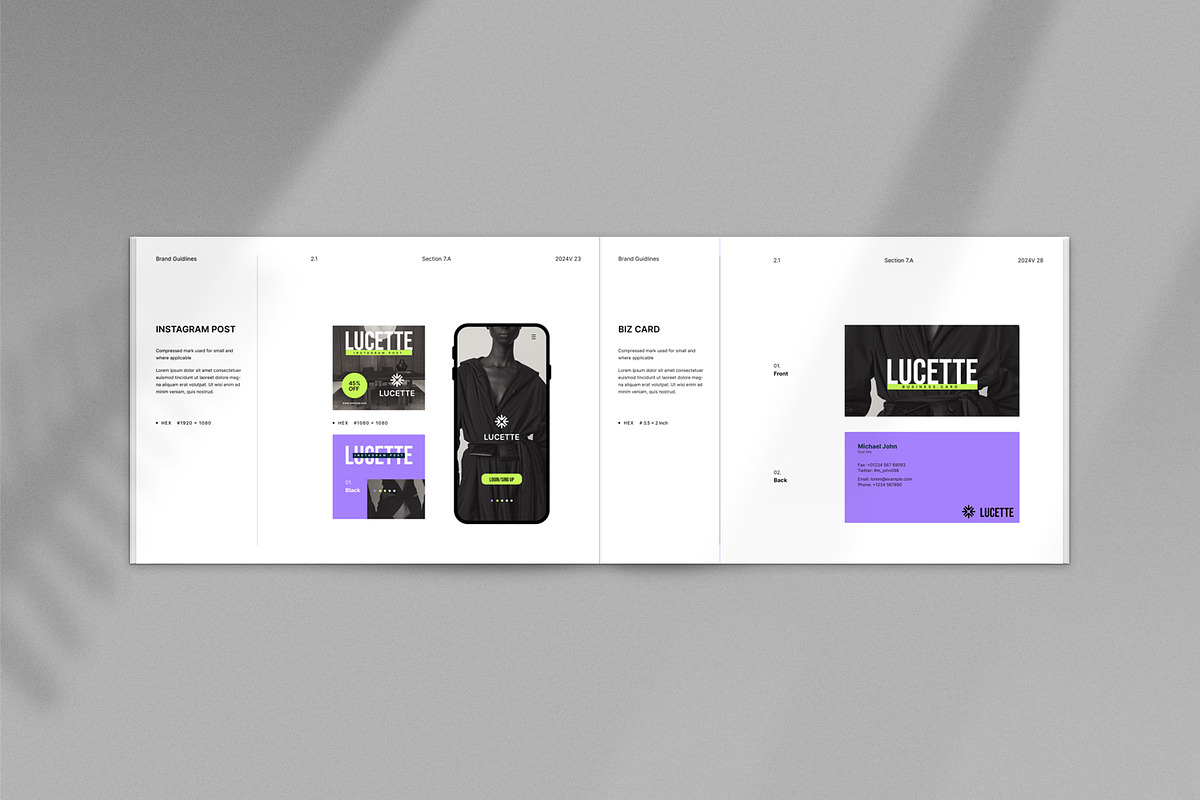 LUCETTE / Brand Guidelines, a Brochure Template by S A N D Y (Photo 6 of 12)