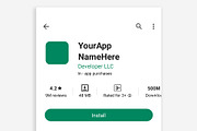 Google Play App Mockup PSD, a Social Media Template by Dilshod Sobirov (Thumbnail 4 of 5)