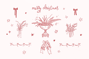 Christmas Hand Drawn Line Art, a Seasonal Illustration by Summer Nightingale Art (Thumbnail 13 of 19)