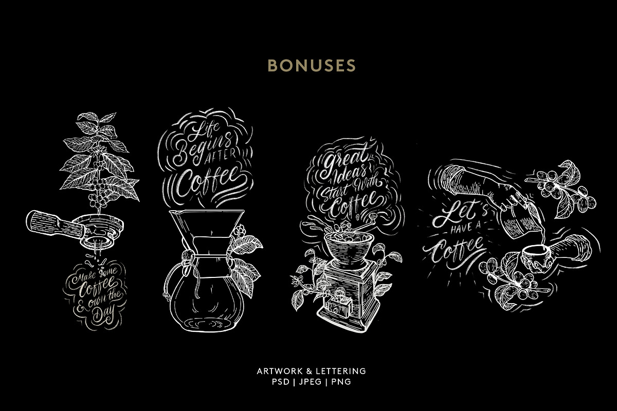Coffee Illustration ( vintage style), an Illustration by Elysamunster (Photo 4 of 13)