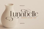 Lunabelle - Modern Elegant Luxury, a Serif Font by Qweera Studio (Thumbnail 1 of 12)