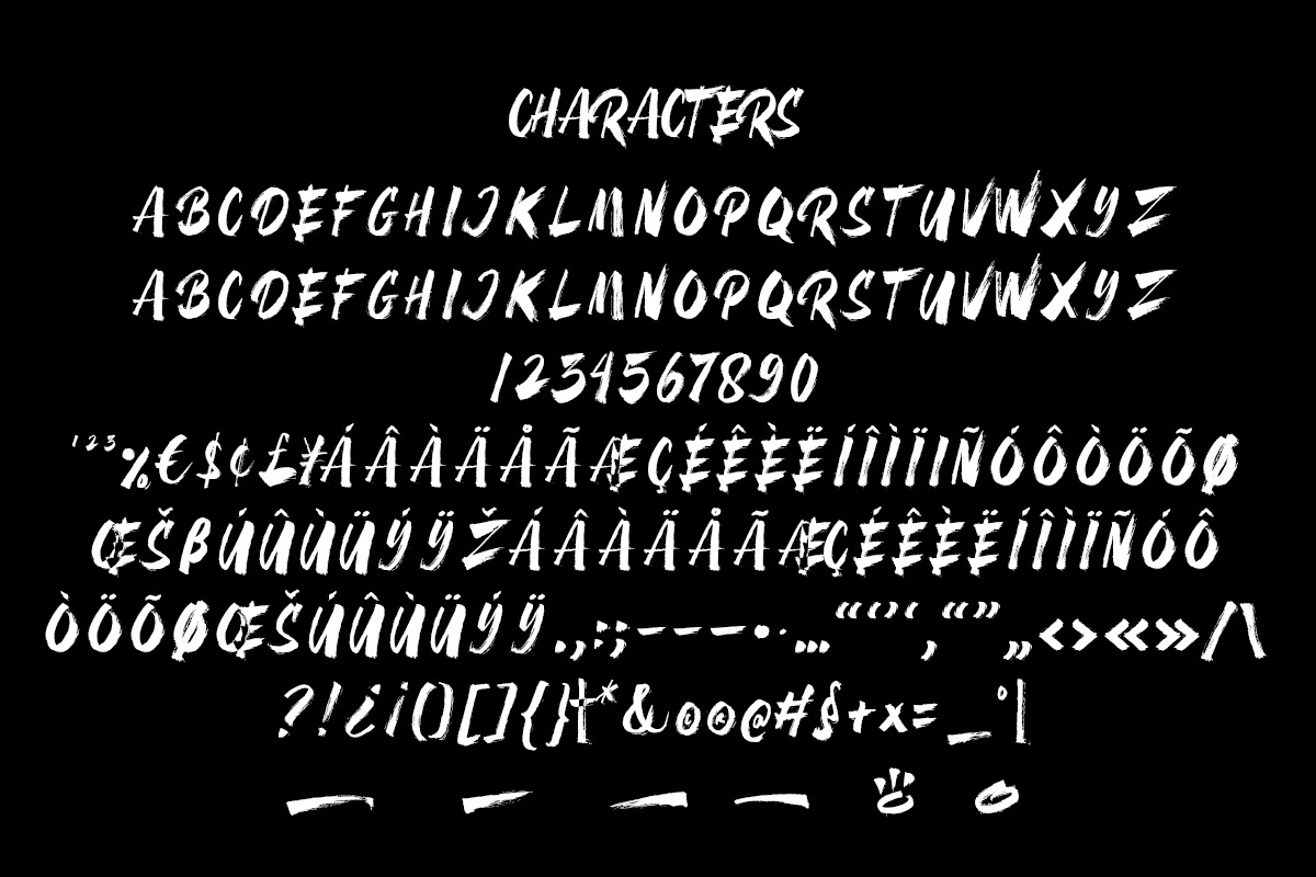 Black Sails | Hand Brush Font preview 8