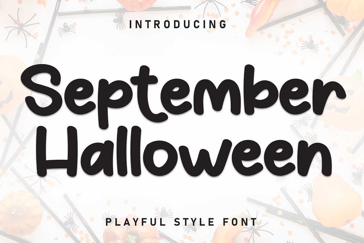 September Halloween | Script Font, a Script Font by Scratchones (Photo 1 of 8)