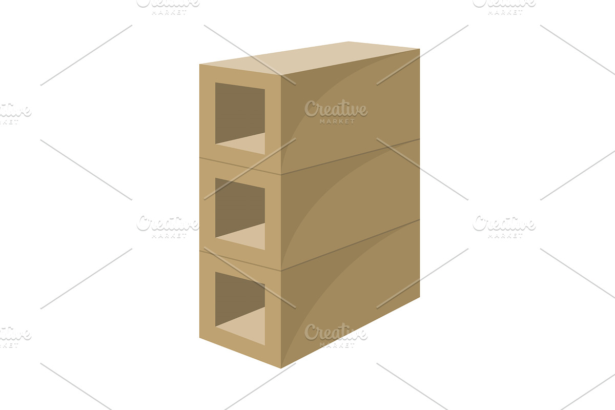 Building material. Concrete, an Object Illustration by Things for designers