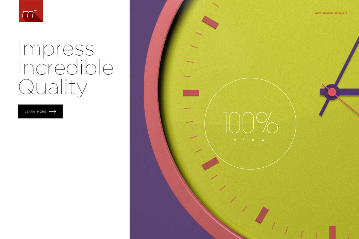 Clock Mock-up, a Household Mockup by Mocca Mockups Store