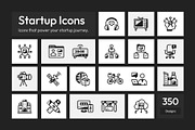350 Startup Icons Art Set, a Solid Icon by Prosymbols (Thumbnail 1 of 13)