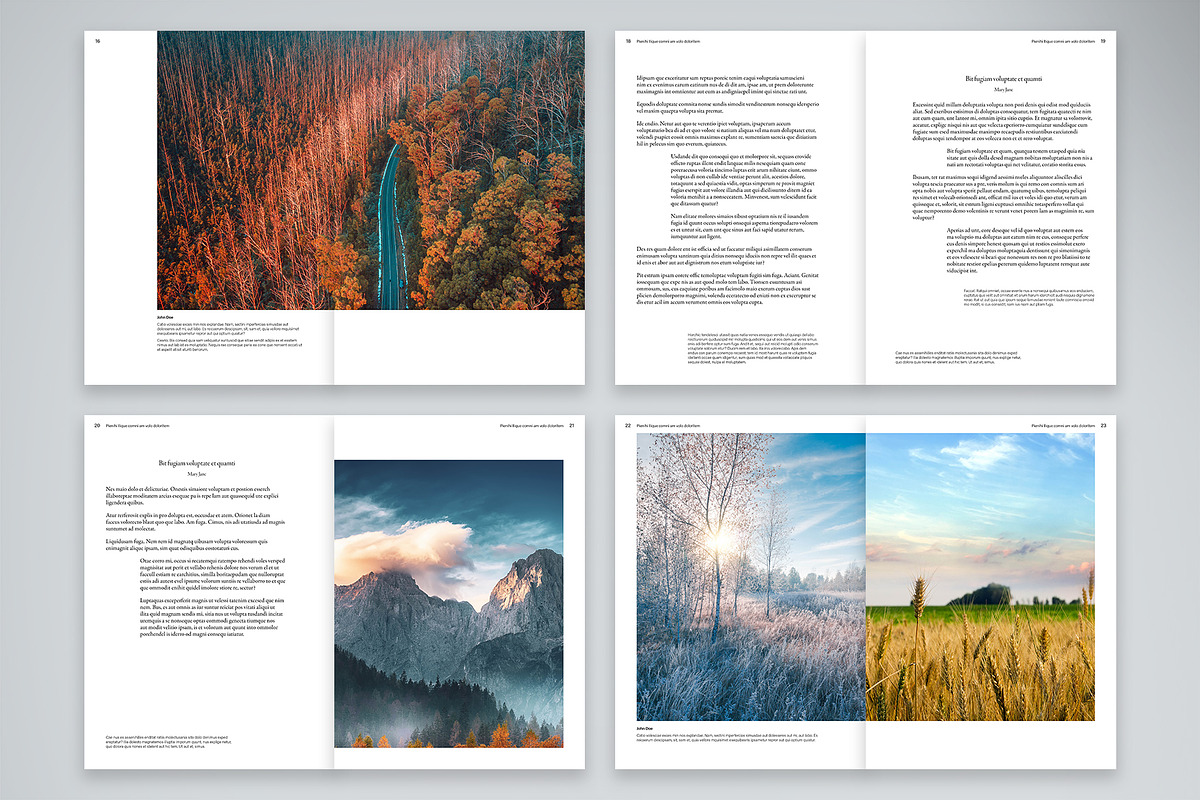 Calm Nature Magazine Template