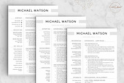 Resume/CV - The Watson, a Resume Template by CreativeLandStudio (Thumbnail 5 of 10)