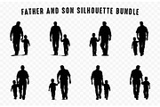 Father with Son walking Vector Set, a Person Illustration by Gfx Expert Team (Thumbnail 2 of 3)