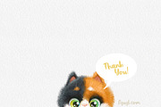 Multicolored Kitten on skateboard, an Animal Illustration by Azuzlikus (Thumbnail 4 of 4)