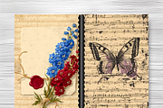 53 Ephemera Collage Blank Book Cover, a Brochure Template by LA Design (Thumbnail 8 of 10)