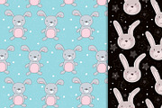 Cute rabbits patterns colection!, a Pattern Graphic by Irene_Boiko_ART (Thumbnail 14 of 21)