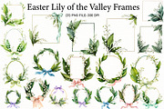 Easter Lily of the Valley Frames Cli, an Illustration by Designworld (Thumbnail 1 of 7)
