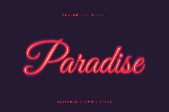Neon Script Text Effect preview 4