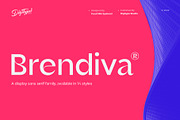Brendiva Font Family, a Sans Serif Font by Digitype Studio (Thumbnail 1 of 10)
