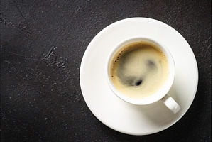 Coffee cup. espresso in white cup at, a Food & Drink Photo by Nadia-nb