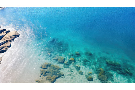 beach natural beautiful blue top, a Nature Photo by pikepicture