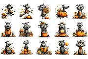 Quirky Halloween Werewolf Clipart, a Seasonal Illustration by OK Design (Thumbnail 3 of 6)
