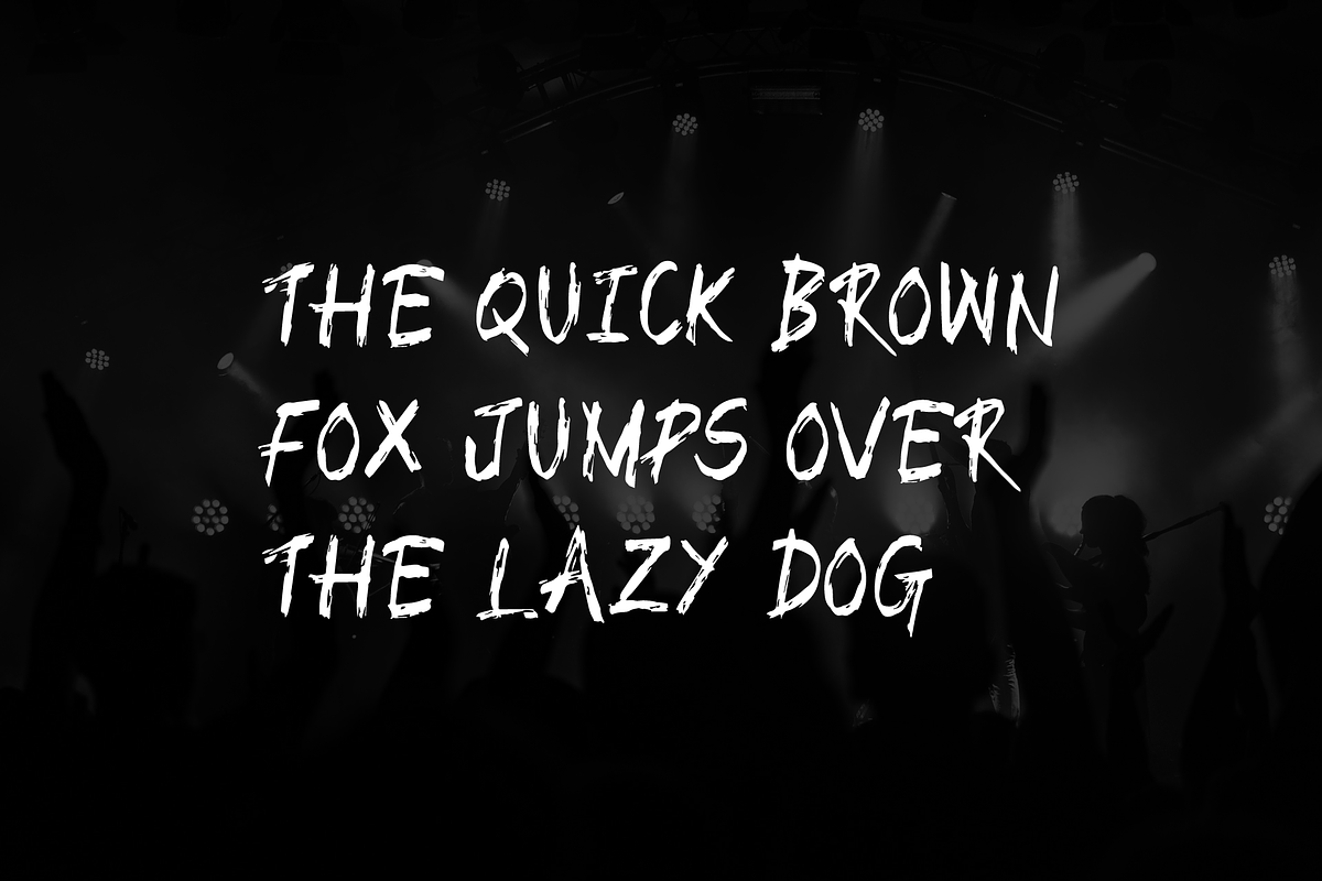 BIGBANG - Handmade Brush Font preview 4