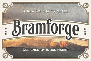 Bramforge - Display Serif Typeface