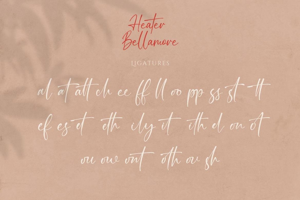 Heater Bellamore Signature Handwriti, a Handwritten Font by CreateBigSupply (Photo 10 of 10)
